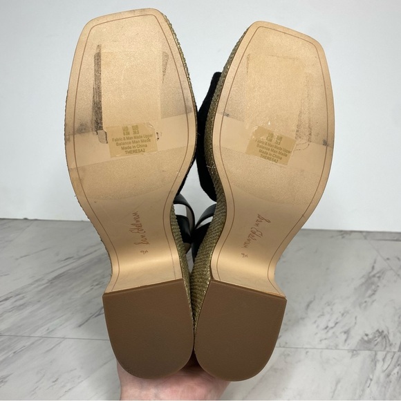Sam Edelman Theresa Espadrille Platform Square Toe Heeled Sandal 9 1/2 M - Picture 13 of 14
